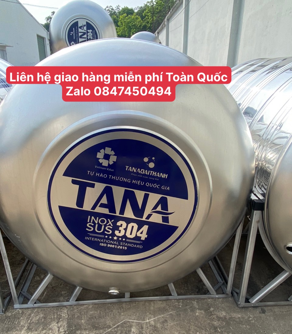 BỒN NƯỚC INOX 5000 LÍT TÂN Á NGANG