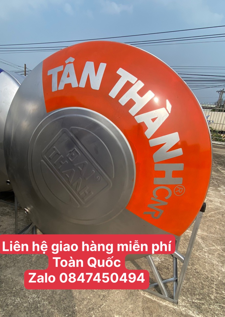 Bồn inox 304 rẻ Tân Thành 3000 Nằm