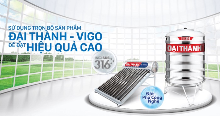 Bồn inox 316 vigo 2000 đứng