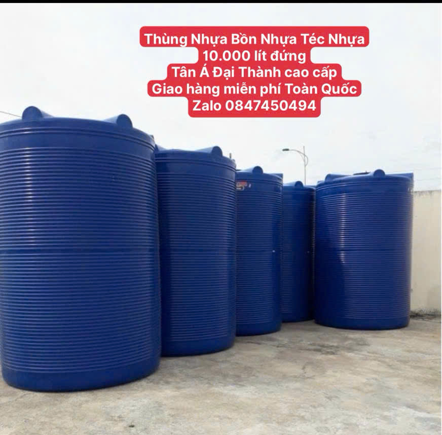 Thùng nhựa giá rẻ 10000 lít đứng (bồn nhựa 10m3 đứng) đựng nước deko suka giao hàng miễn phí Toàn Quốc