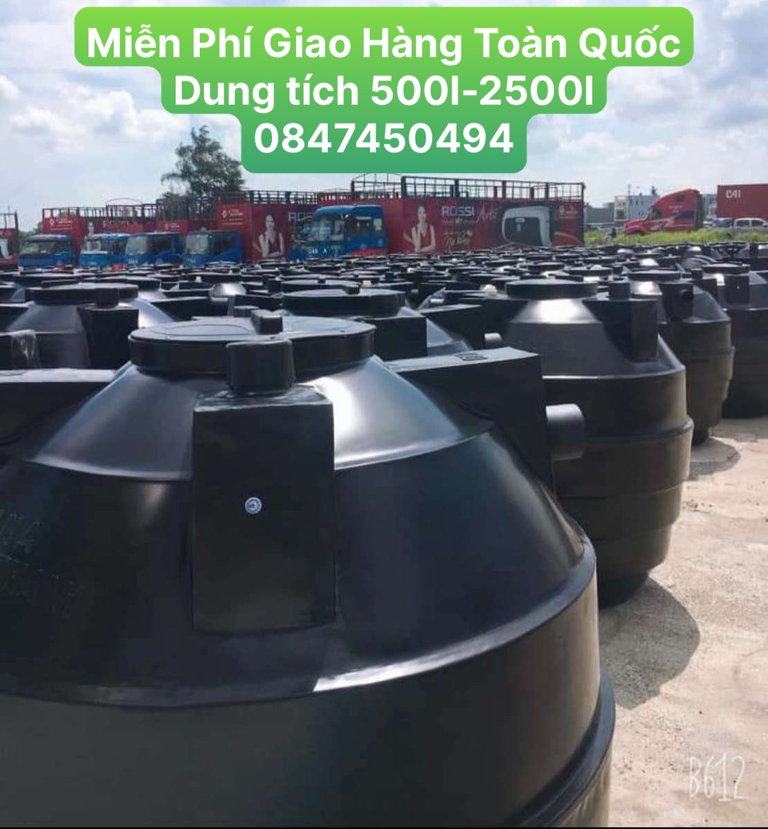 Bể phốt tự hoại 500 lít giao miễn phí toàn quốc