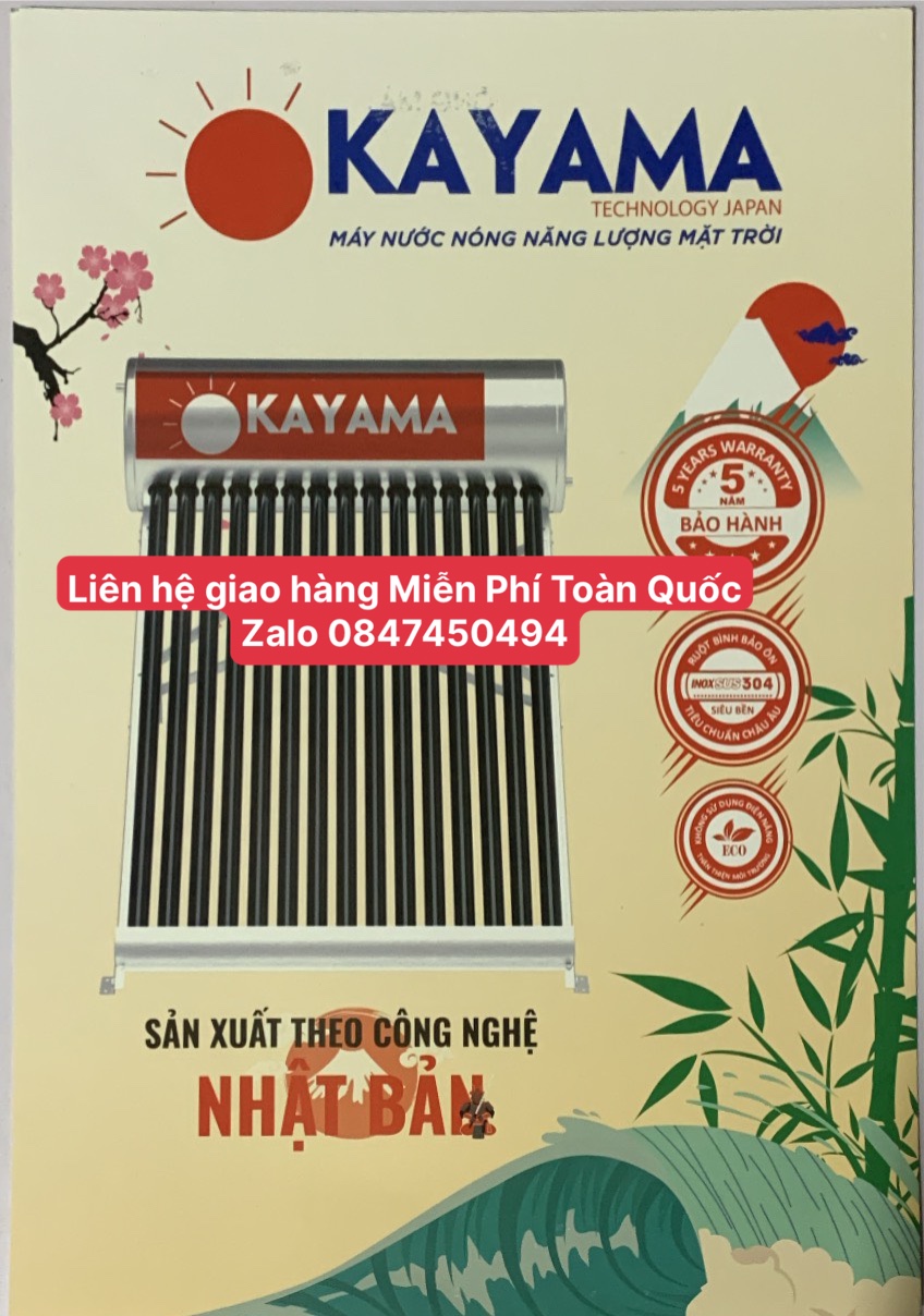 máy nước nóng mặt trời okayama 250 lít