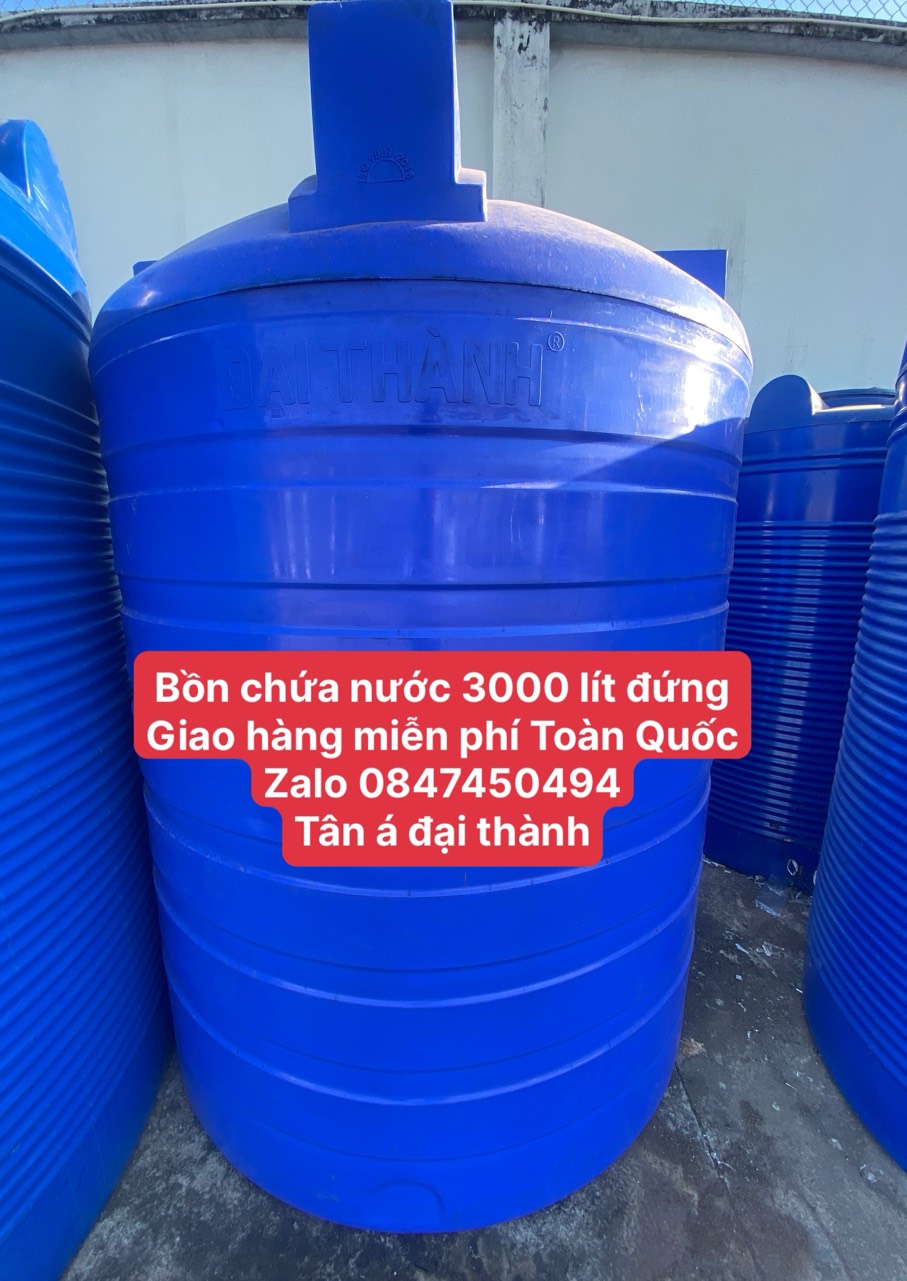 Bể chứa bồn chứa 3000 lít bằng nhựa giao hàng miễn phí Toàn Quốc