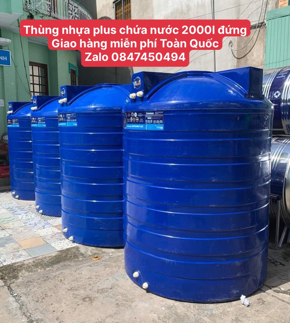 Còn hàng)Bồn nhựa 2000 lít đứng gold tân á đại thành giao hàng miễn phí Toàn Quốc