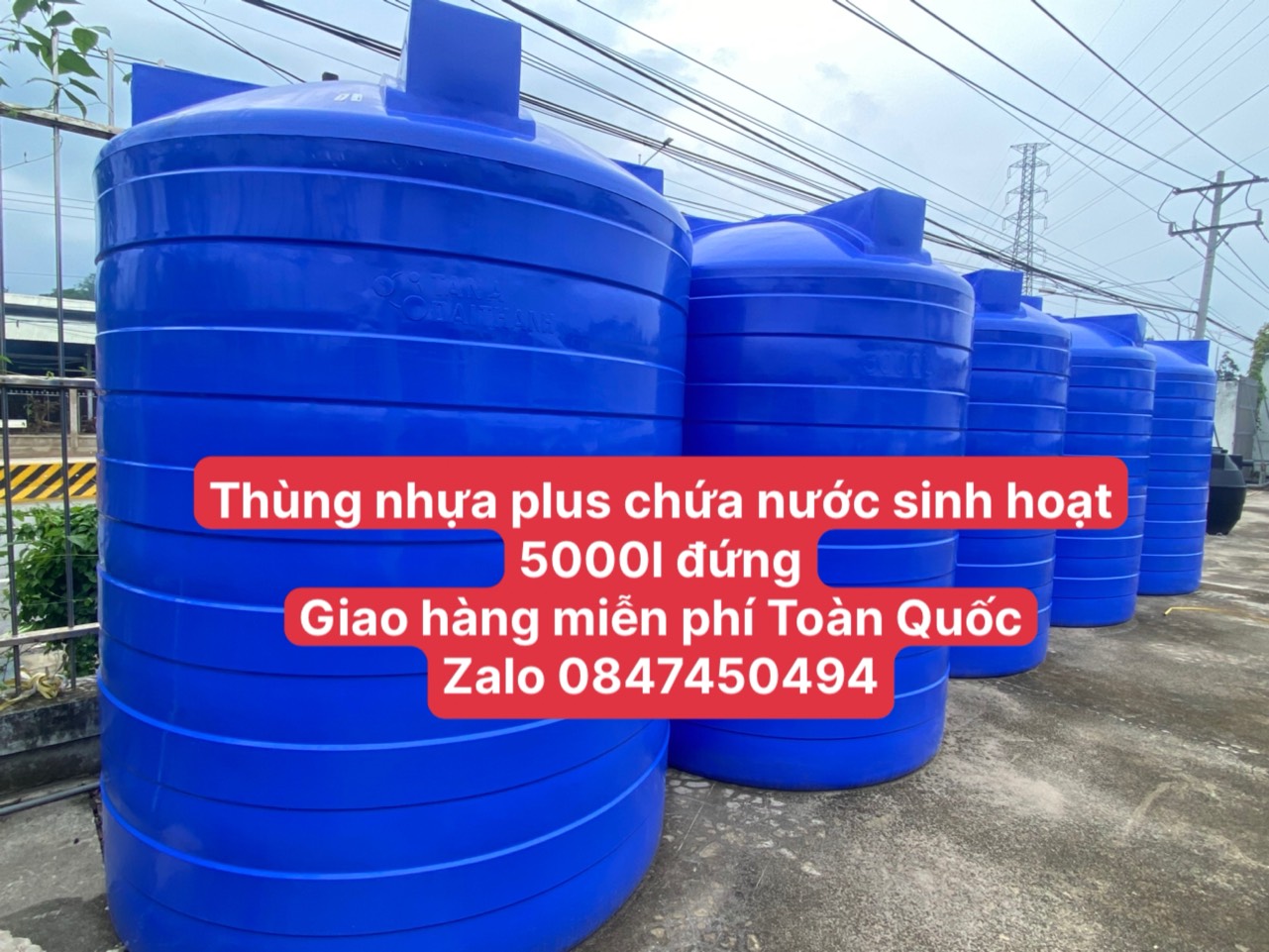 Thùng nhựa 5000 lít chứa nước sinh hoạt tân á đại thành giao hàng miễn phí Toàn Quốc