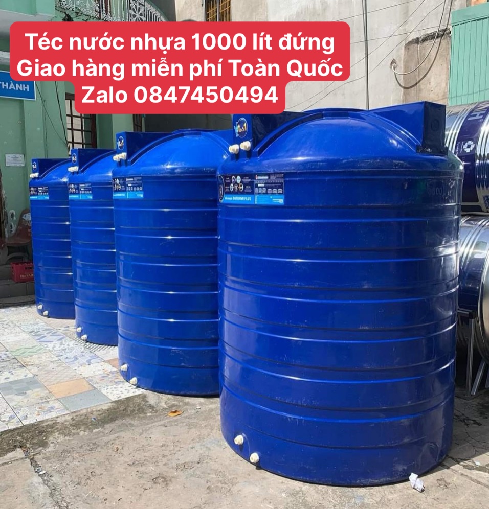 Bồn nhựa chứa nước 1000 lít đứng plus Tân Á Đại Thành giao hàng miễn phí Toàn Quốc