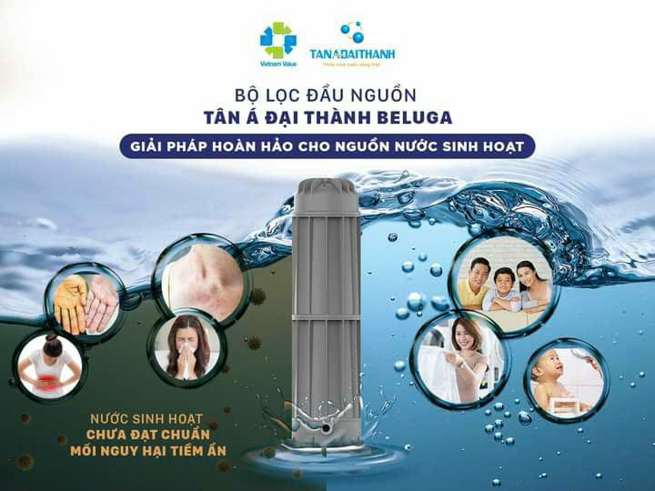 Bộ lọc đầu nguồn beluga 2.0 lọc nước sạch sinh hoạt, lọc phèn, đất, cát sạch tân á đại thành giao hàng miễn phí Toàn Quốc