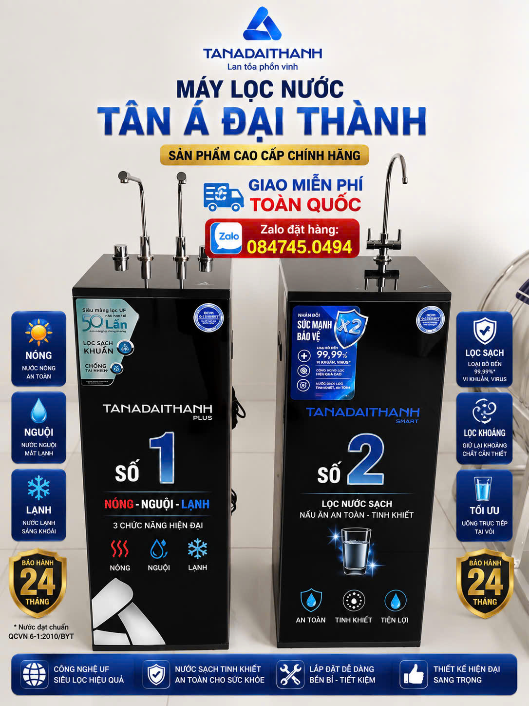 Máy lọc nước nóng lạnh nguội 3 chức năng làm nóng nước- nước mát lạnh Tân á đại thành Plus giao và lắp miễn phí Toàn Quốc MÁY LỌC NƯỚC TÂN Á ĐẠI THÀNH – NƯỚC SẠCH CHO CẢ GIA ĐÌNH