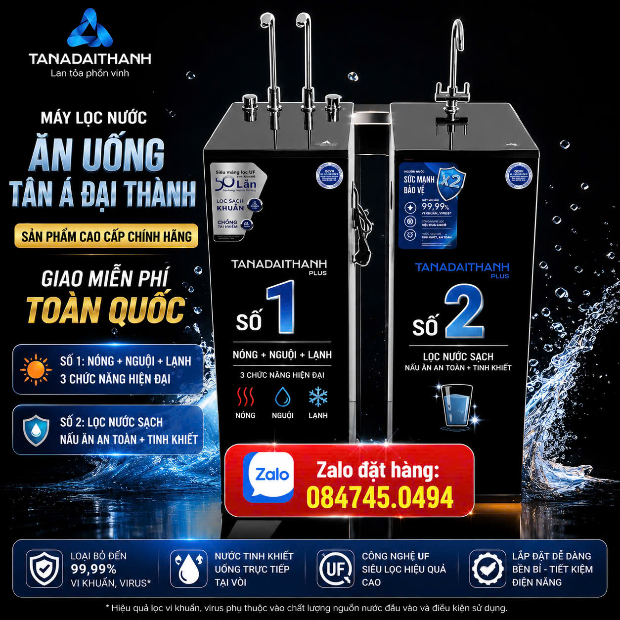 Bình lọc nước nóng lạnh nguội 3 chức năng làm nóng nước- nước mát lạnh Tân á đại thành Plus chế mì pha trà nước lạnh uống mát lạnh giao và lắp miễn phí Toàn Quốc MÁY LỌC NƯỚC TÂN Á ĐẠI THÀNH – NƯỚC SẠCH CHO CẢ GIA ĐÌNH