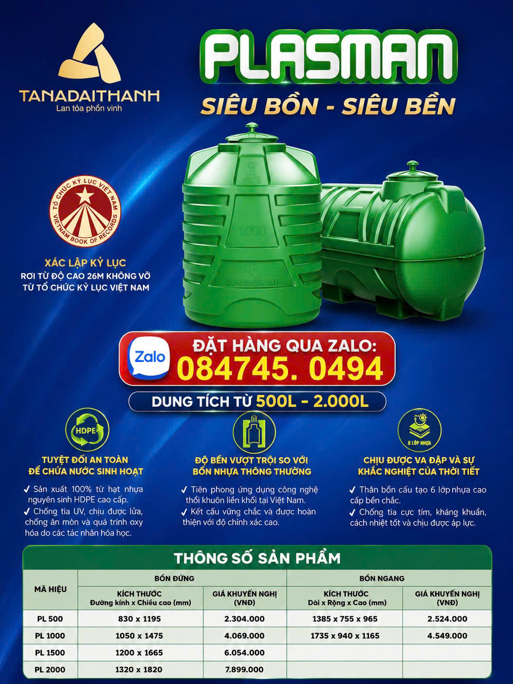 Thùng nhựa tốt nhất mua ở đây? Bình nhựa hãng nào tốt nhất? Bồn nước tốt nhất ? Phi nhựa hãng nào tốt nhất hiện nay?