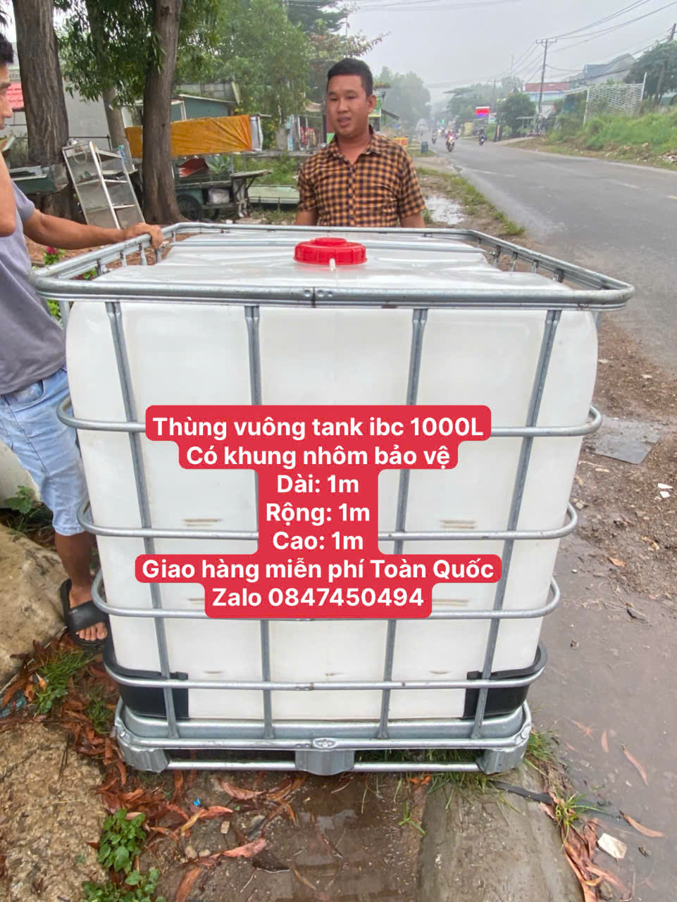 Thùng tank 1000 lít 1000L giao miễn phí Toàn Quốc